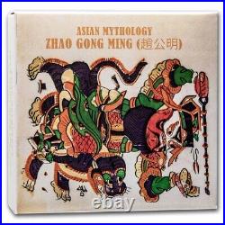 2021 Cook Islands 3 oz Silver Asian Mythology Zhao Gongming SKU#242012