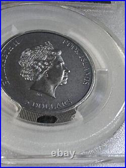 2021 Cook Islands $5 La Cienega Meteorite Coin Graded MS 70 by PCGS Low Mintage
