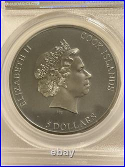 2021 Cook Islands 5 dollars Trap Attack PCGS MS70 Antique High Relief FDOI CIT 2021 Cook Islands 5 dollars Trap Attack PCGS MS70 Antique High Relief FDOI CIT
