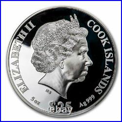 2021 Cook Islands 5 oz Silver Mother of Pearl Year of the Ox SKU#208754