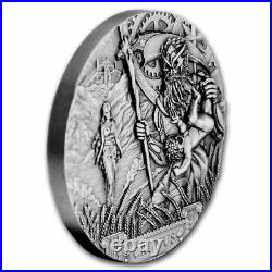 2021 Cook Islands Ancient Titans Cronus 3 oz Silver Coin