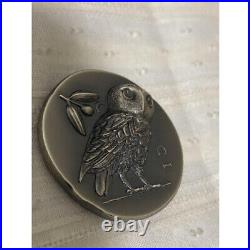 2021 Cook Islands Athena Owl Tetradrachm 1 oz Silver Coin