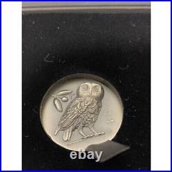 2021 Cook Islands Athena Owl Tetradrachm 1 oz Silver Coin