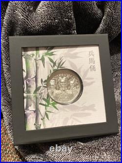 2021 Cook Islands China Terracotta Army 1 Oz Silver Proof Coin Ultra High Relief