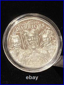 2021 Cook Islands China Terracotta Army 1 Oz Silver Proof Coin Ultra High Relief