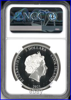 2021 Cook Islands Eclectic Fighting Fish 1oz Silver Coin NGC PF 70 UCAM 2021 Cook Islands Eclectic Fighting Fish 1oz Silver Coin NGC PF 70 UCAM