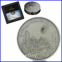 2021 Cook Islands, La Ciénega Meteorite! Cienega, $5 silver with COA and box 2021 Cook Islands, La Ciénega Meteorite! Cienega, $5 silver with COA and box