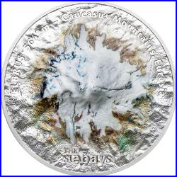 2021 Cook Islands Seven Summits Elbrus 5 oz. 999 Silver Coin Only 777 Minted CIT