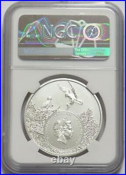 2021 SILVER COOK ISLANDS $5 MICHIGAN BROOK TROUT U. S. STATE ANIMAL 1oz NGC MS 70