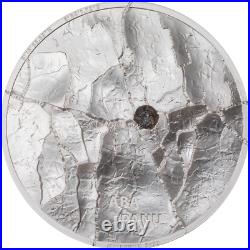 2022 1 oz Silver ABA PANU METEORITE Coin Metorites Series Cook Islands