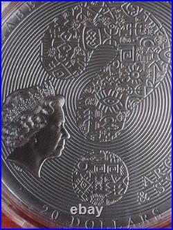 2022 $20 Cook Islands Tutankhamuns 3 Ounce Silver Coin New withCOA