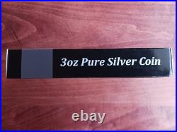2022 $20 Cook Islands Tutankhamuns 3 Ounce Silver Coin New withCOA