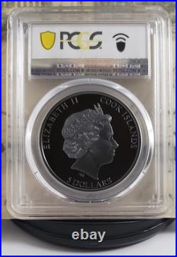 2022 $5 Cook Islands In Memoriam QE II Silver Black Proof PCGS PR70DCAM 10