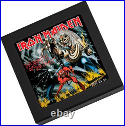 2022 Cook Island $5 Iron Maiden Number of the Beast 1 oz Silver Coin PF 70