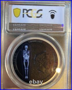 2022 Cook Island $5 X -RAY MUMMY SILVER PCGS PF 70 HIGH RELIEF FDOI LOW POP