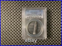 2022 Cook Island Leaning Tower Of Pisa Pcgs Fdoi Ms70, 2oz Silver Antique Fin