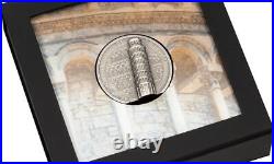 2022 Cook Island Leaning Tower of Pisa 2oz Silver Antique Finish Coin 2022 Cook Island Leaning Tower of Pisa 2oz Silver Antique Finish Coin