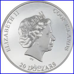 2022 Cook Island SILVER BURST 3 oz Silver Coin PF 70