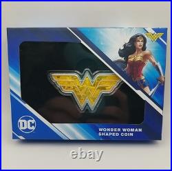 2022 Cook Islands $1 1oz Silver Wonder Woman Shaped Proof Coin #21088