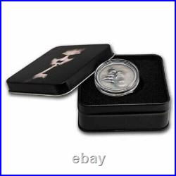 2022 Cook Islands 1 oz 999 Silver Untrapped Coin Antiqued Box & COA Mintage 999