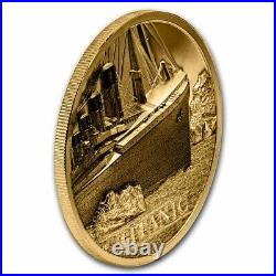 2022 Cook Islands 1 oz Gold High Relief Titanic SKU#249763