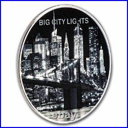 2022 Cook Islands 1 oz Silver Big City Lights New York Proof SKU#249741