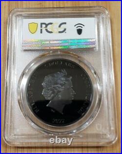 2022 Cook Islands 1 oz Silver Iron Maiden Coin PCGS PR69DCAM Obsidian Black FDOI