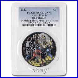 2022 Cook Islands 1oz Silver Iron Maiden Number of the Beast FDI PCGS PR70DCAM