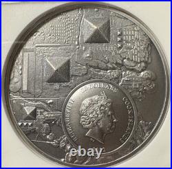 2022 Cook Islands $20 Legacy Of the Pharaohs 3 Oz NGC MS 69 UHR Antiqued Silver 2022 Cook Islands $20 Legacy Of the Pharaohs 3 Oz NGC MS 69 UHR Antiqued Silver