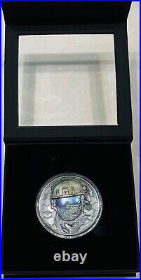 2022 Cook Islands $20 SPECIAL FORCES 3 Oz UHR SILVER PROOF by CIT MINTAGE 750