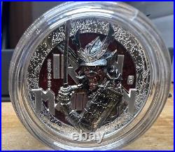 2022 Cook Islands 2 oz. 999 Silver Iron Maiden Senjutsu