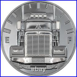 2022 Cook Islands 2 oz Silver 999 The Journey Truck King of the Road Coin