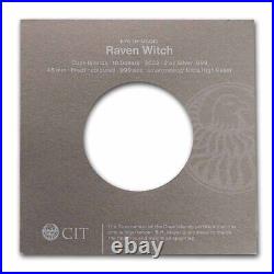 2022 Cook Islands 2 oz Silver Proof Raven Witch Eye of Magic SKU#263354