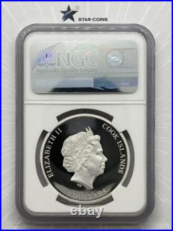 2022 Cook Islands $5 Aba Panu Meteorite Impacts NGC PF70 UC 1oz Silver