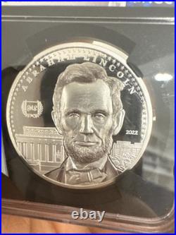 2022 Cook Islands $5 Abraham Lincoln Ultra High Relief PF70 Ultra Cameo NGC Coa