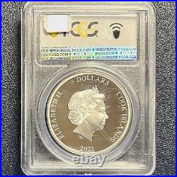 2022 Cook Islands $5 Eclectic Nature ROLLER Bird Proof Silver PR69 DCAM PCGS