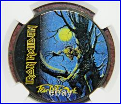 2022 Cook Islands $5 Iron Maiden Fear Of The Dark 1 Oz Coin Ngc Pf70 Ultra Cameo