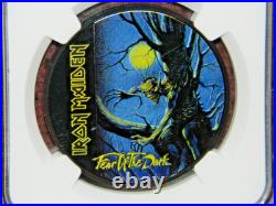 2022 Cook Islands $5 Iron Maiden Fear Of The Dark 1 Oz Coin Ngc Pf70 Ultra Cameo