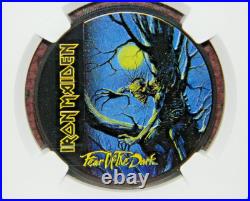 2022 Cook Islands $5 Iron Maiden Fear Of The Dark 1 Oz Coin Ngc Pf70 Ultra Cameo