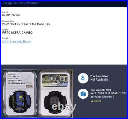 2022 Cook Islands $5 Iron Maiden Fear Of The Dark 1 Oz Coin Ngc Pf70 Ultra Cameo