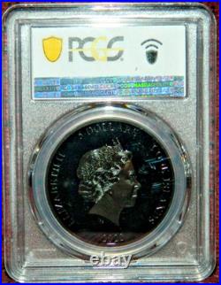 2022 Cook Islands $5 Iron Maiden Number Of The Beast Silver Coin Pcgs Pr70 Dcam
