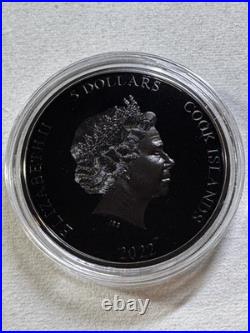 2022 Cook Islands $5 Iron Maiden Number of the Beast Colorized Silver Coin