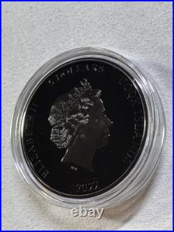 2022 Cook Islands $5 Iron Maiden Number of the Beast Colorized Silver Coin