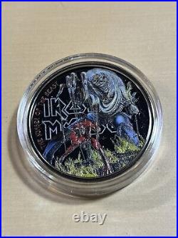 2022 Cook Islands $5 Iron Maiden Number of the Beast Silver Coin Low Mintage
