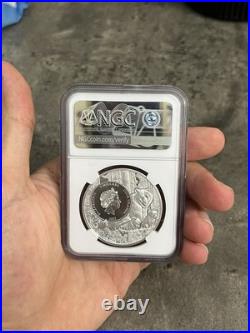 2022 Cook Islands $5 Silver Coin OH Northern Black Racer State Animal MS70