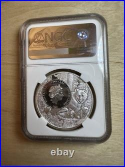 2022 Cook Islands $5 West Virginia Black Bear MS70 NGC U. S. State Animal Series