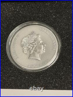 2022 Cook Islands 5 dollars Trapped Untrapped 1 oz silver coin proof CIT