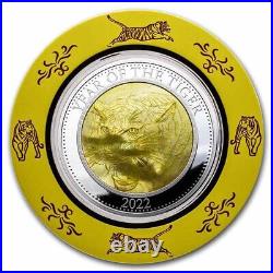 2022 Cook Islands 5 oz Silver Mother of Pearl Year of the Tiger SKU#231699
