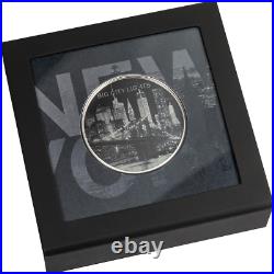 2022 Cook Islands Big City Nights New York 1 oz. 999 Silver Proof Coin