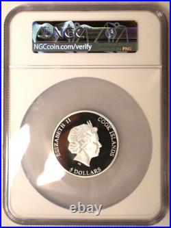 2022 Cook Islands Big City Nights New York 1oz. 999 Silver Proof Coin NGC PF69
